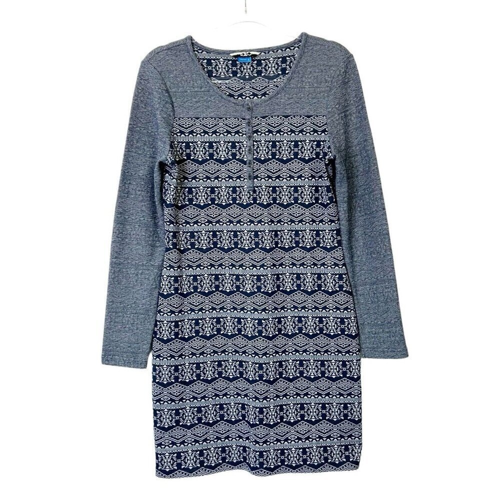 Kavu‎ Henley Dress Womens Size Small Long Sleeve Knit